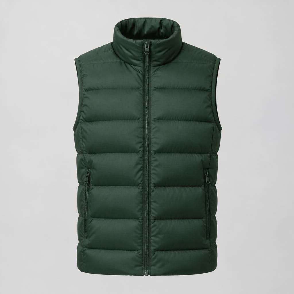 Ridgeline Down Vest in forest green